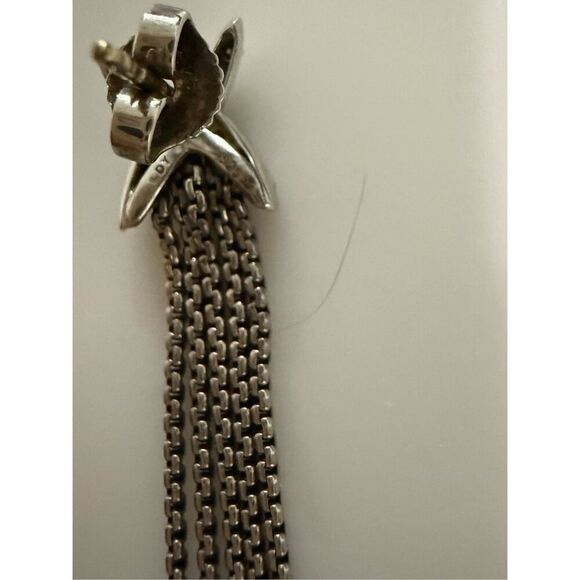 David yurman diamond x tassel earring 18k and 925 - Picture 8 of 11